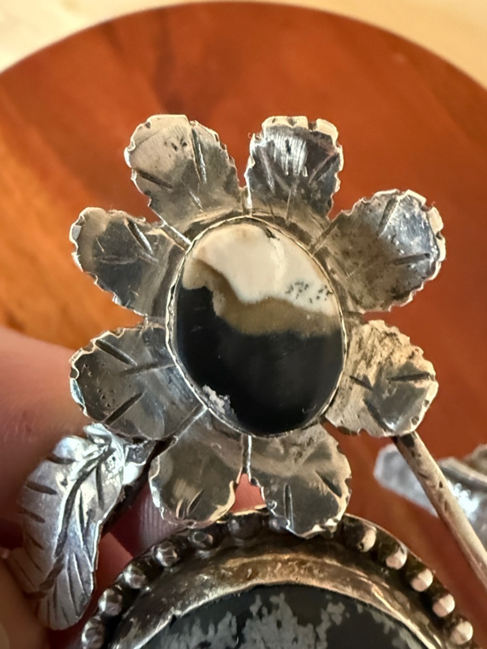 Signed Navajo Artist Bill Kirkham Sterling Silver Cuff Bracelet - Picture 7 of 14